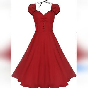 Lindy Bop Bella 1950's Style Rockabilly Swing Dress Size XS